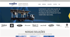 Desktop Screenshot of martinstransportes.com.br
