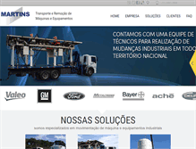 Tablet Screenshot of martinstransportes.com.br